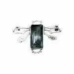 handmade silver brooch