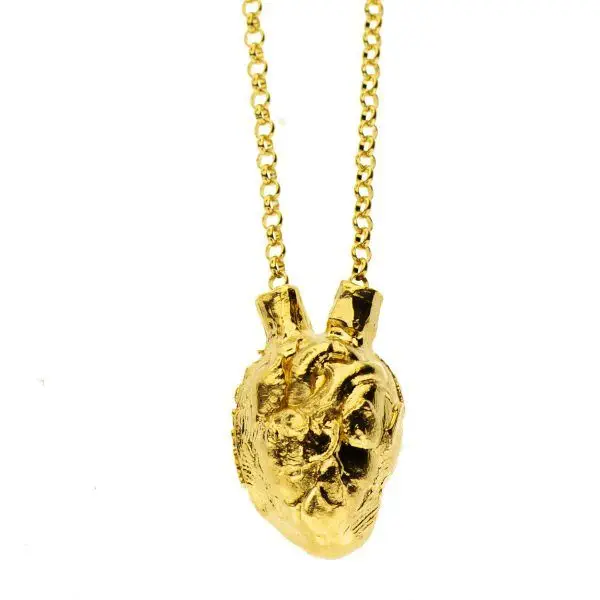 spiritual heart shaped handmade necklace
