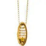 spiritual hadnmade silver necklace with sentence