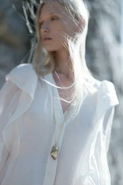 handmade necklace with crystal