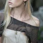 handmade necklace with crystal