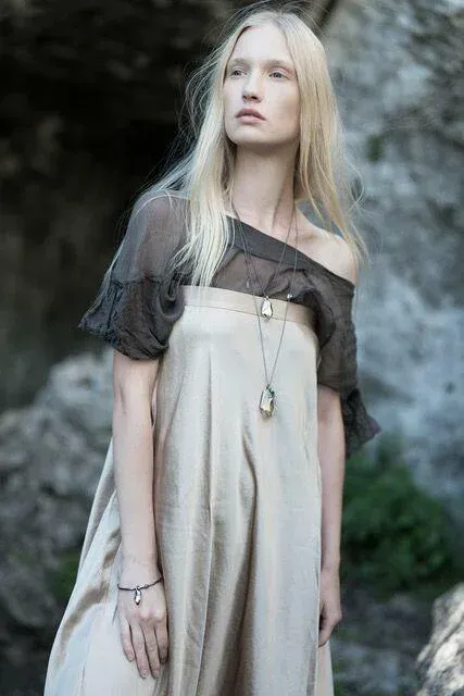 handmade necklace with crystal