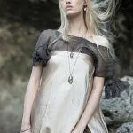 handmade necklace with crystal