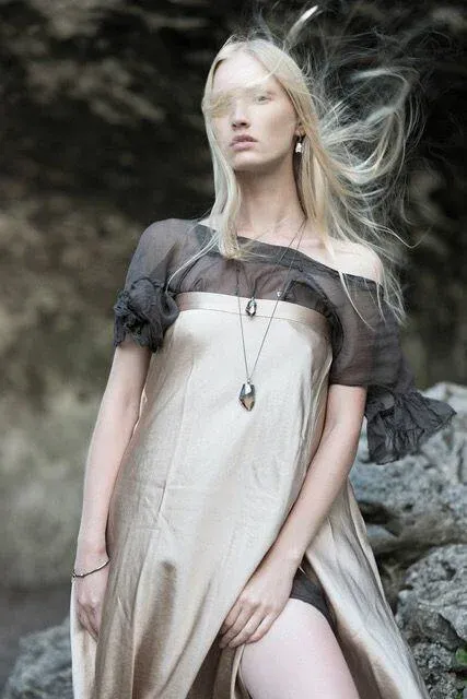 handmade necklace with crystal