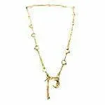 handmade gold plated heavy necklace