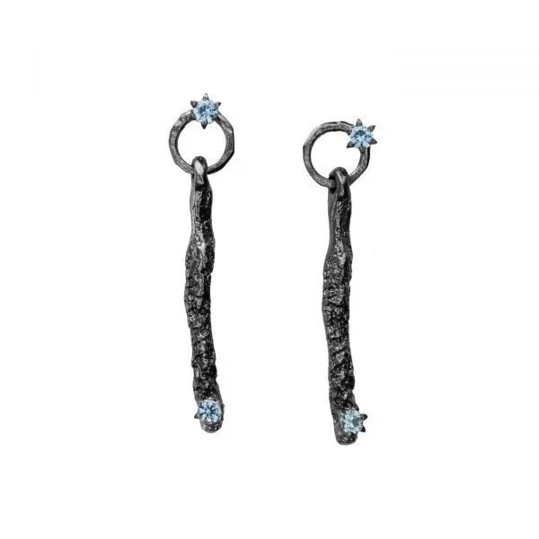 artistic earings with crystal