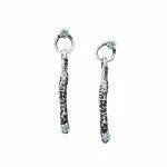 handmade silver earrings Motyle