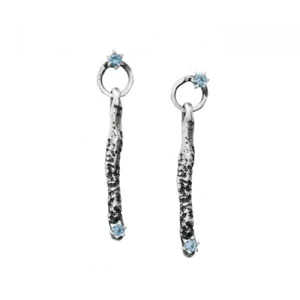 handmade silver earrings Motyle