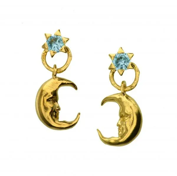 minimal handmade earrings with crystal