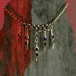 silver necklace magma collection