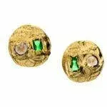 pozłacane kolczyki z kolekcji magma