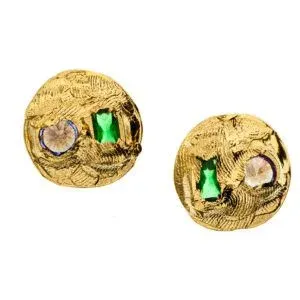 pozlacane kolczyki z kolekcji magma