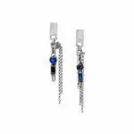 silver earrings from the Magma collection