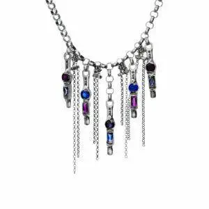 silver necklace from the magma collection