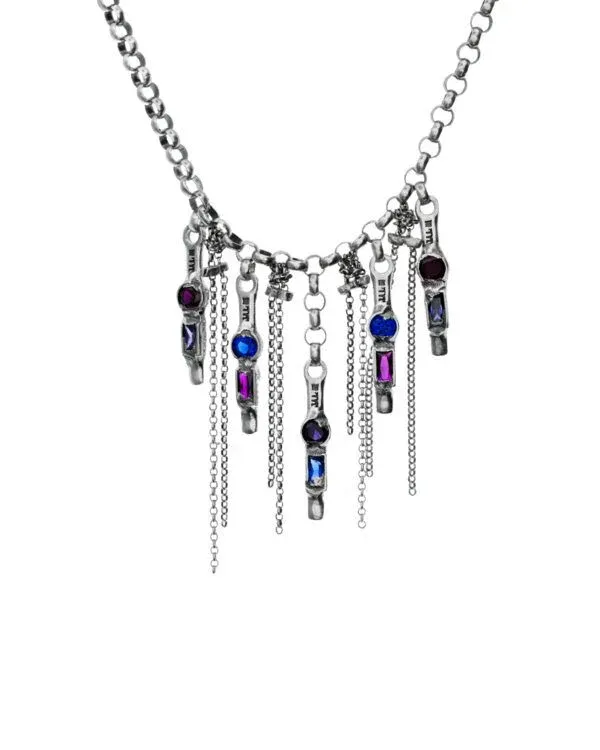 srebrny naszyjnik z kolekcji bizuterii magma