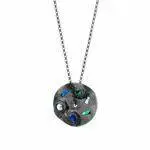 silver necklace from the magma collection