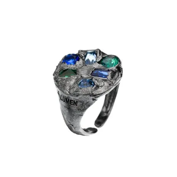 srebrny pierścionek z kolekcji magma srebrny pierscionek z kolekcji magma