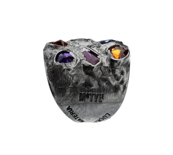 srebrny pierscionek z kolekcji magma