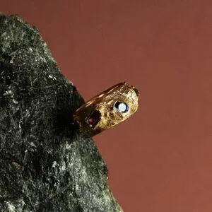 gold plated silver ring