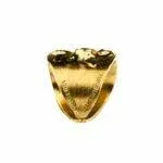 złocony pierścionek z kolekcji magma