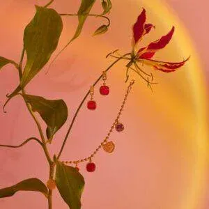 Bransoletka srebrna z kolekcji biżuterii Botanica