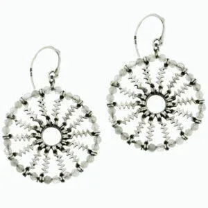 Kolczyki srebrne z kolekcji biżuterii Czarny Dąb-Duch Lasu