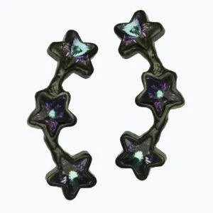 ręcznie robione kolczyki z gwiazdkami - Motyle